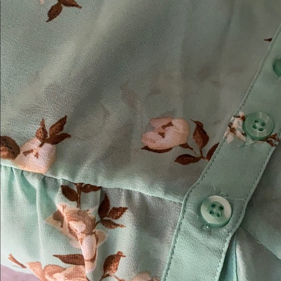 NEW torrid hi/low long babydoll floral top 1X - Picture 8 of 10